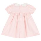 Baby Girls Pink & White Floral Dress, 1, hi-res