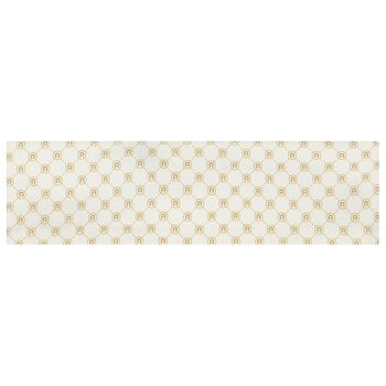 Baby Girls Ivory & Gold Logo Headband