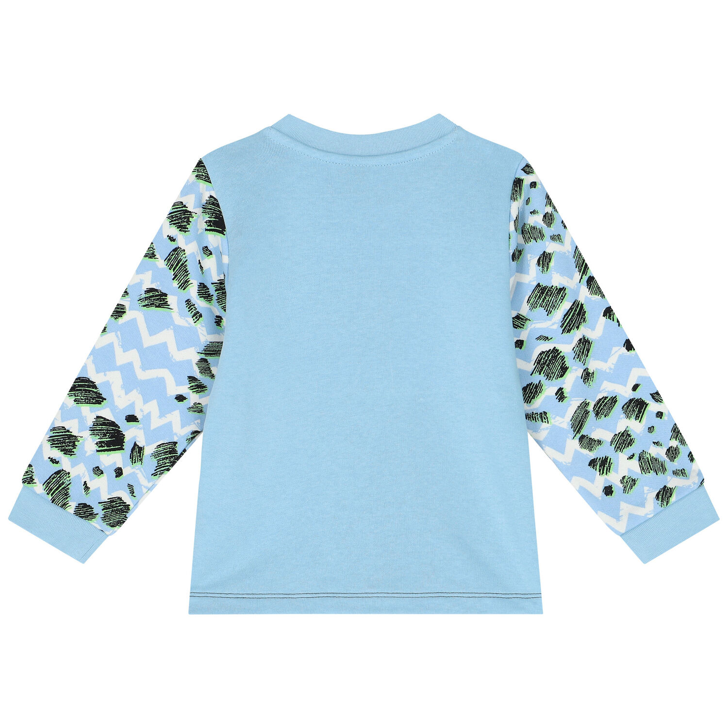 بدلة رياضية أولاد بالشعار باللون الازرق والابيض والاسود, 1, hi-res image number null