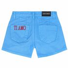 شورت باللون الأزرق للبنات, 1, hi-res