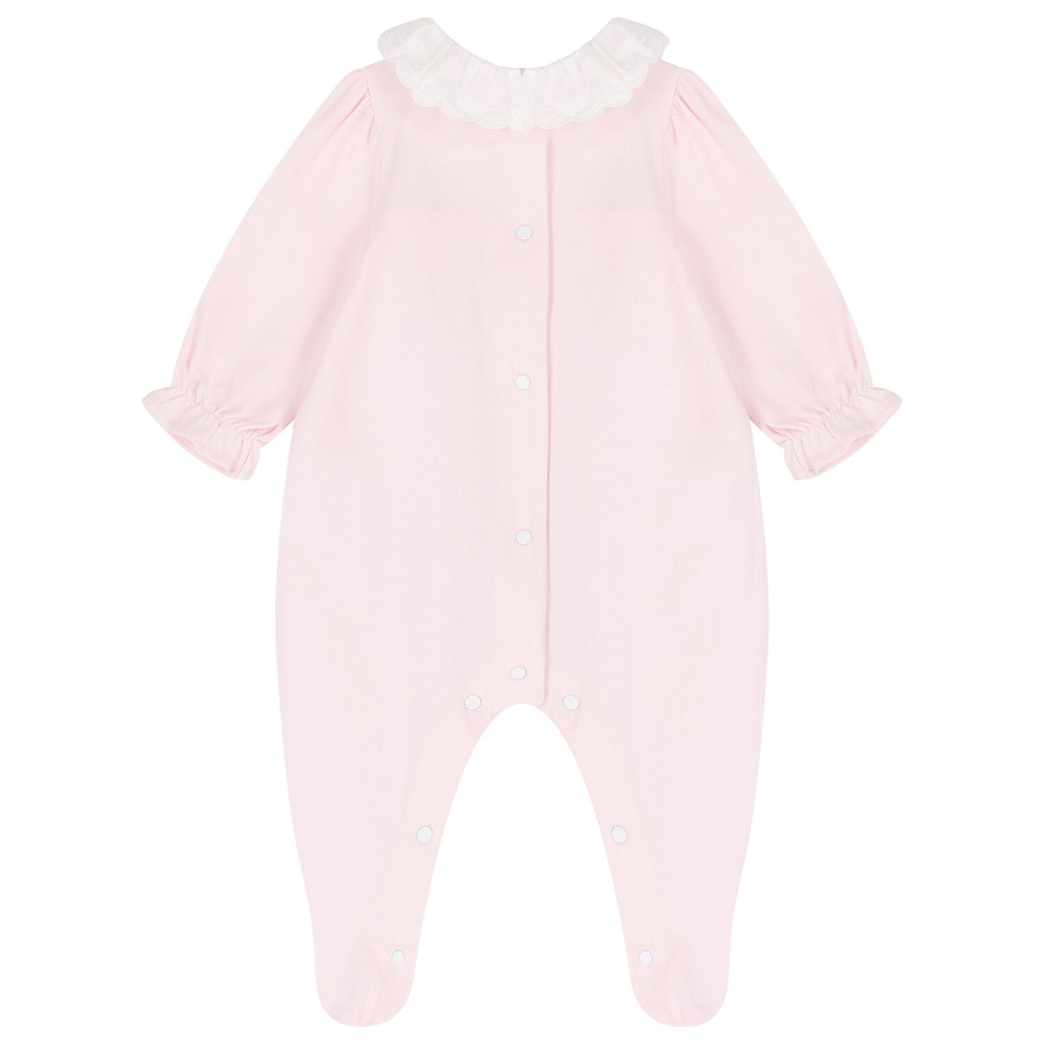 Baby Girls Pink Babygrow, 1, hi-res