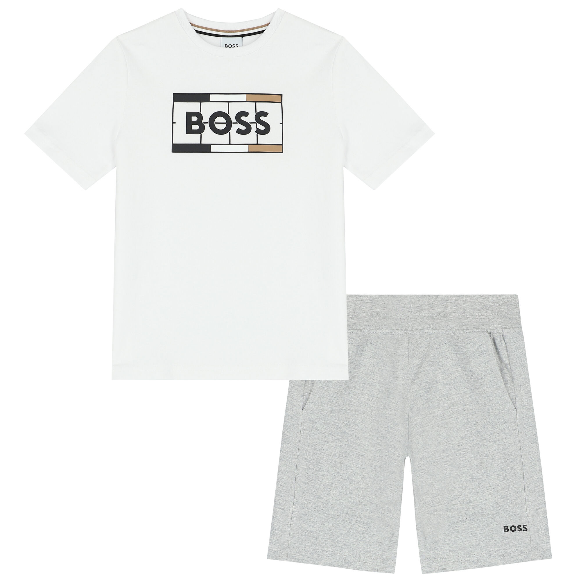 Hugo boss t shirt and clearance shorts set
