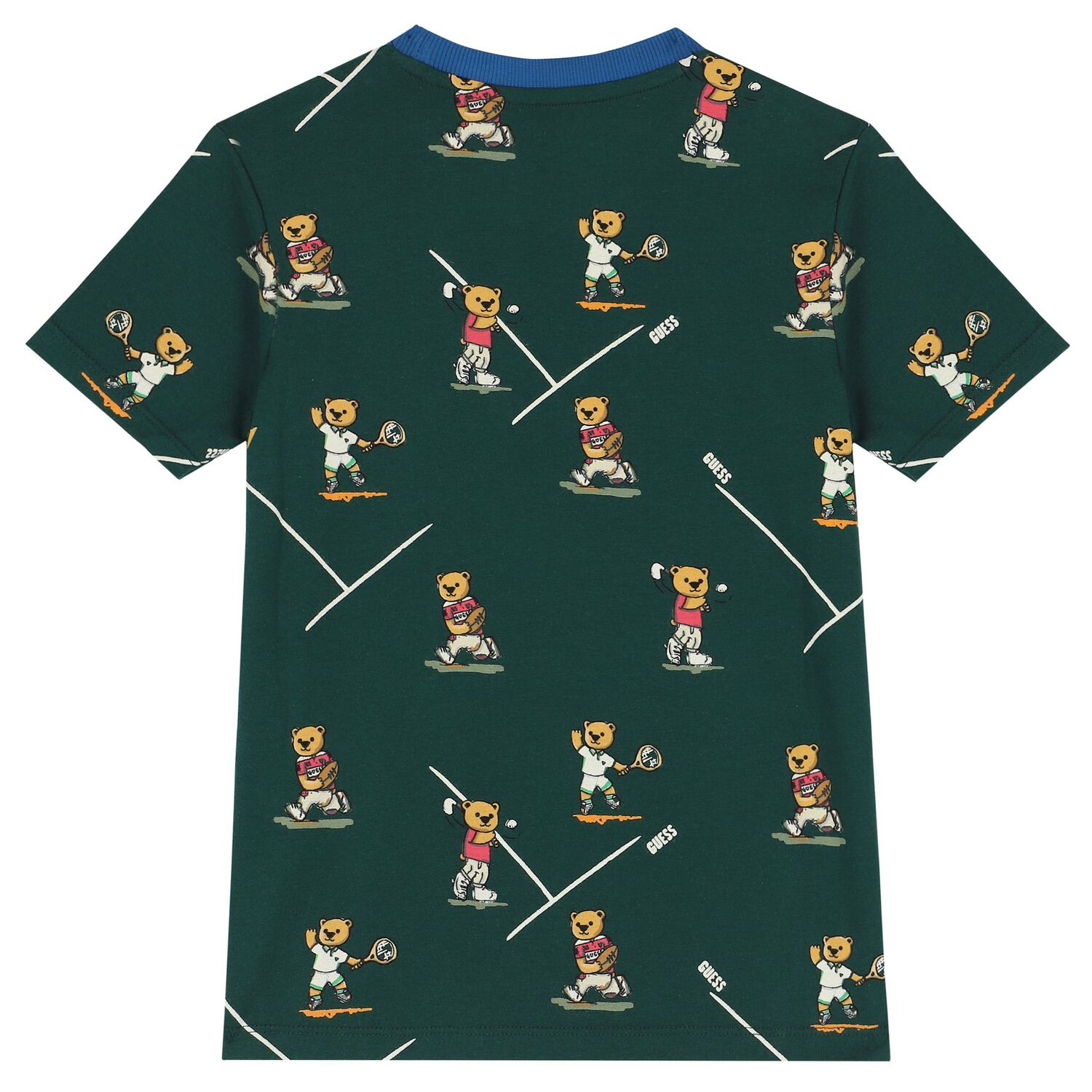 تيشيرت أولاد بالشعار باللون الأخضر, 2, hi-res