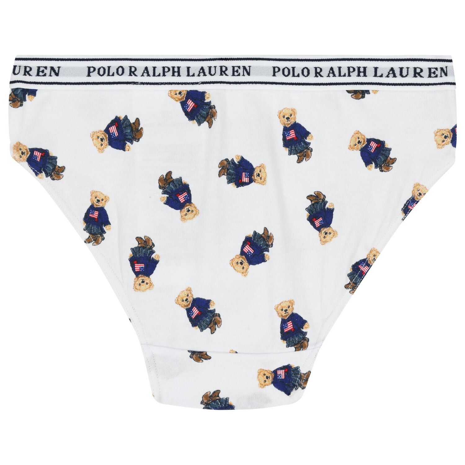 Girls White, Navy Blue & Red Bikini Brief ( 5-Pack ), 2, hi-res