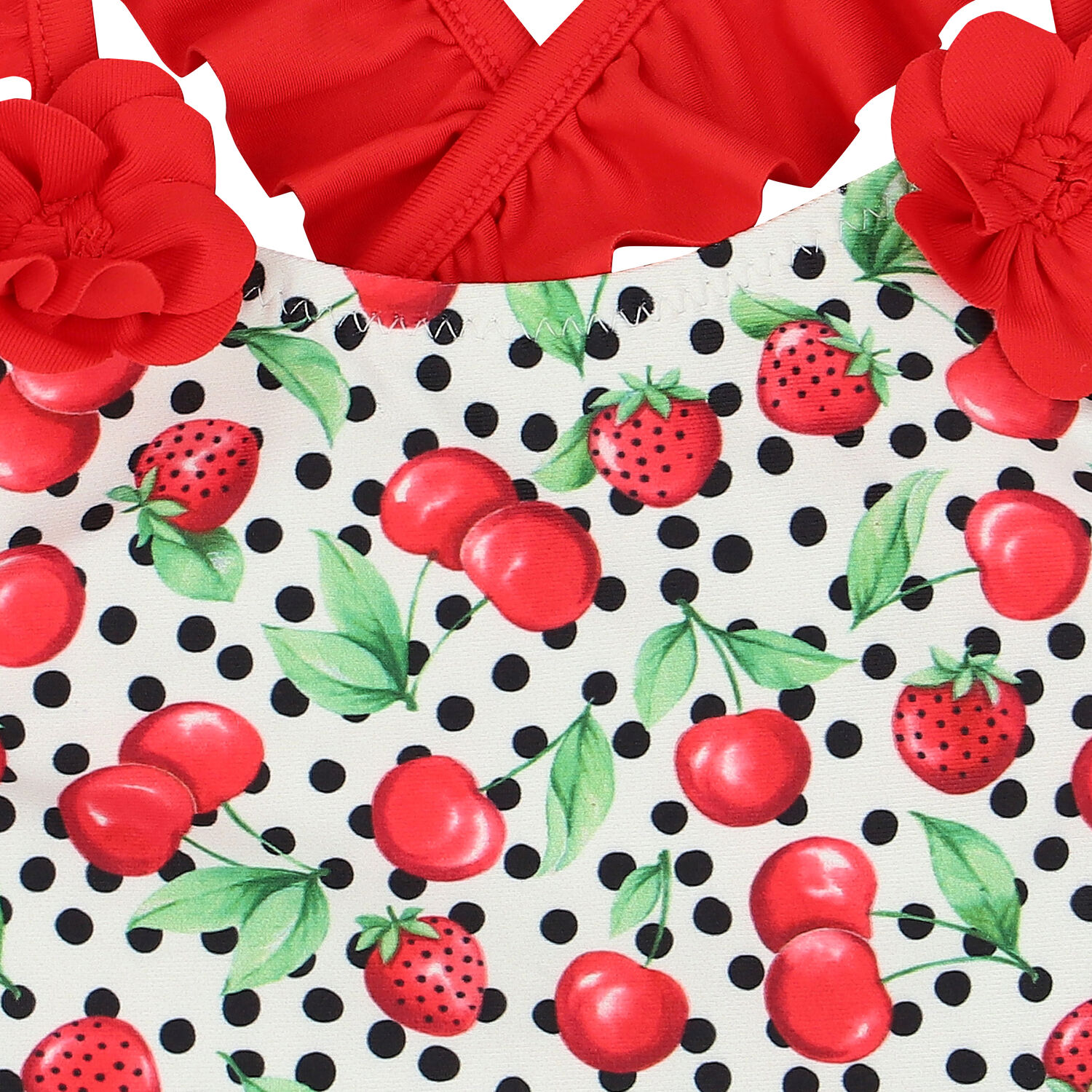 ملابس سباحة باللون الأبيض والأحمر, 1, hi-res