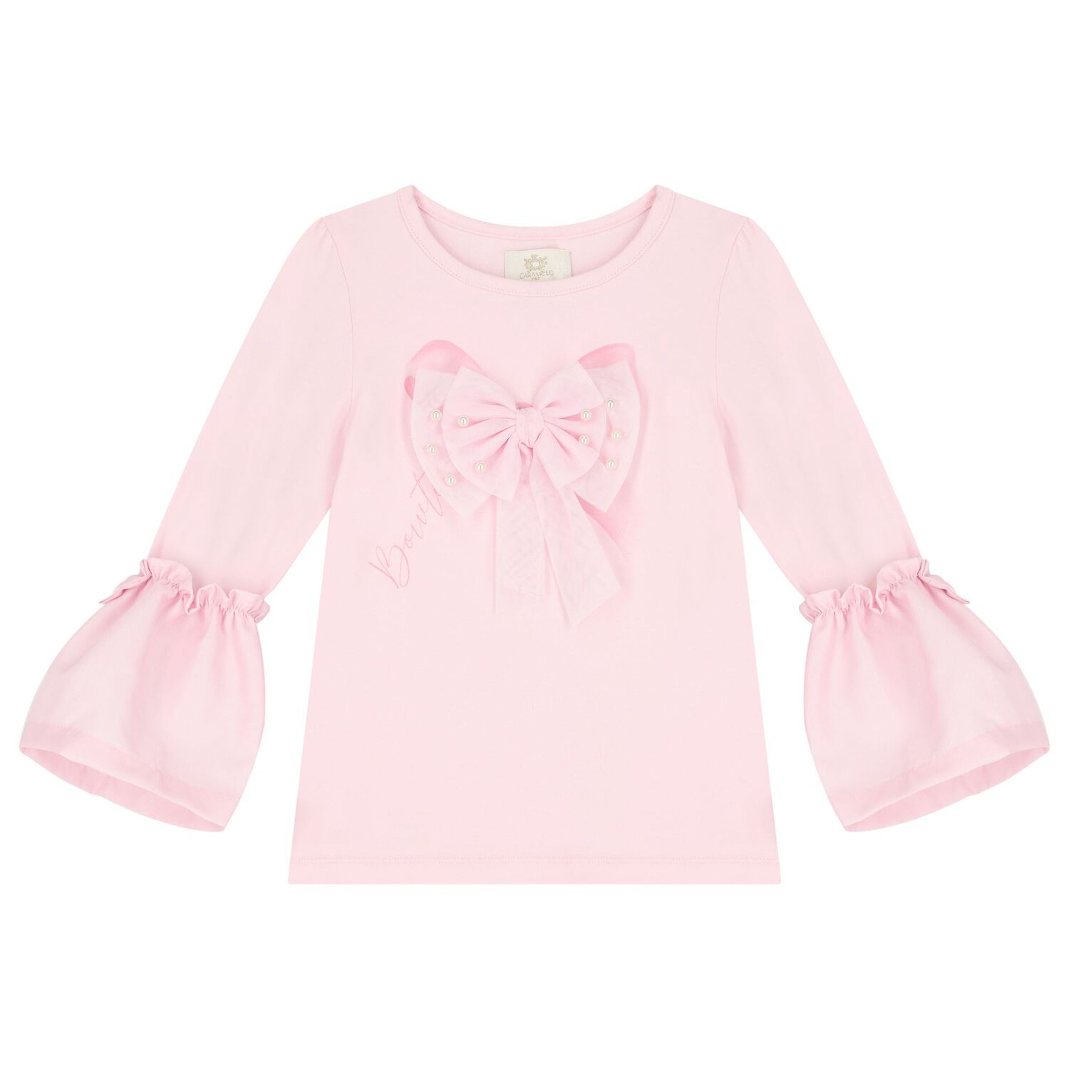 طقم ليغنز بنات بفيونكة باللون الوردي, 1, hi-res image number null