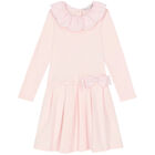 Girls Pink Ruffled Dress, 1, hi-res