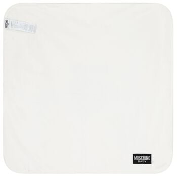 بطانيه اطفال بالشعار بطبعه تيدى بير باللون الابيض