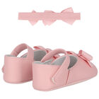 Baby Girls Pink Bow Pre Walker Shoes Set, 1, hi-res