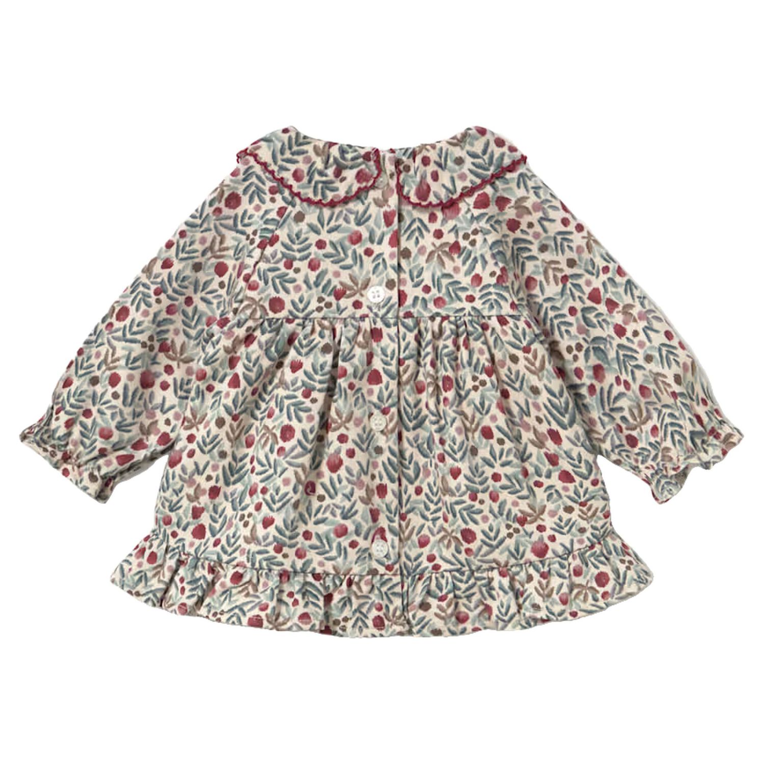 Baby Girls Multi-Coloured Floral Dress, 1, hi-res