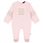 Baby Girls Pink Logo Babygrow Gift Set, 3, hi-res