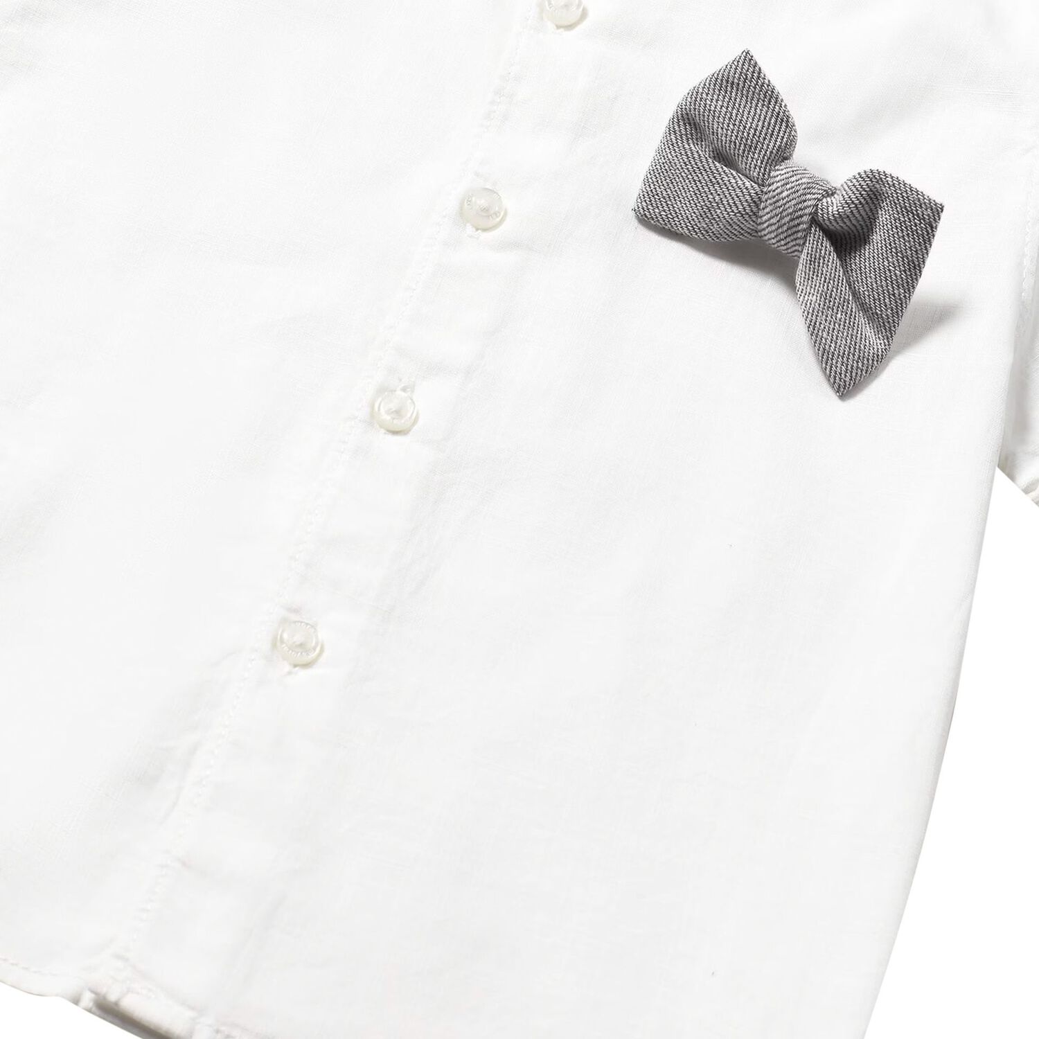 طقم شورت أولاد باللون الأبيض و الرمادي , 3, hi-res image number null