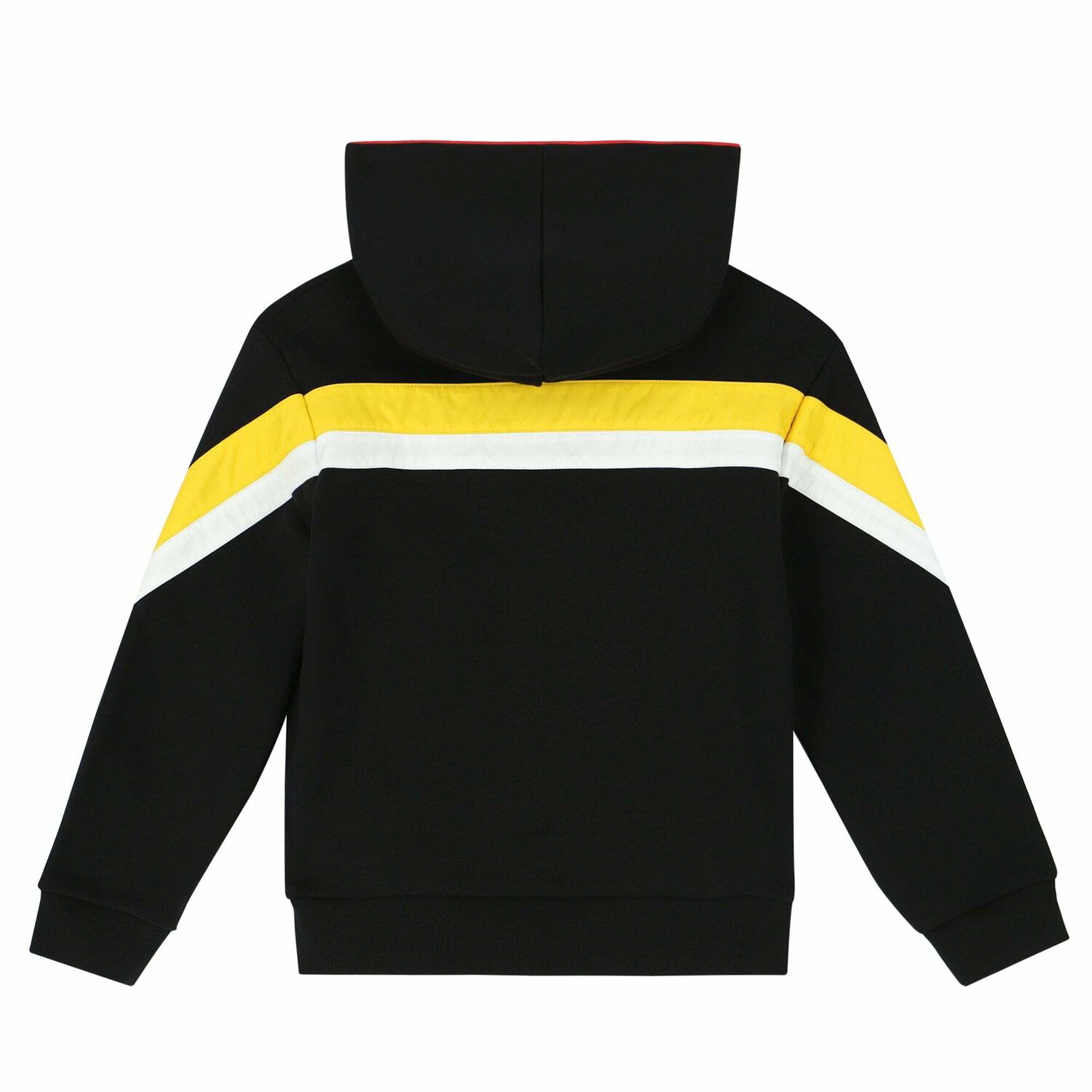 جاكيت بالقبعة بالشعار اسود للاولاد, 1, hi-res image number null