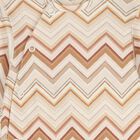 Beige & Brown Zig Zag Babygrow, 5, hi-res