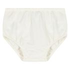 Baby Girls White Logo Dress Set, 1, hi-res