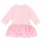 Baby Girls Pink Cat Dress, 1, hi-res