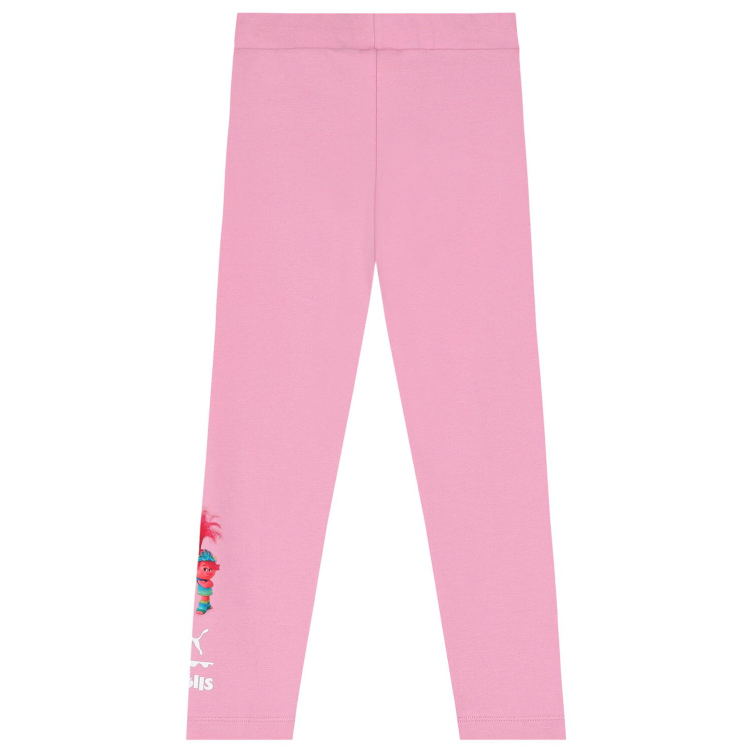 Girls Pink Trolls Logo Leggings, 1, hi-res image number null