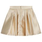 Girls Ivory & Gold Embellished Skirt Set, 1, hi-res