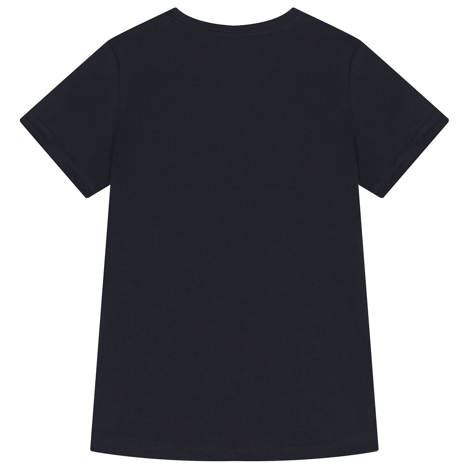 تيشيرت بنات من القطن  بالشعار باللون الوردى والكحلى ( 2 قطعه ) , 2, hi-res