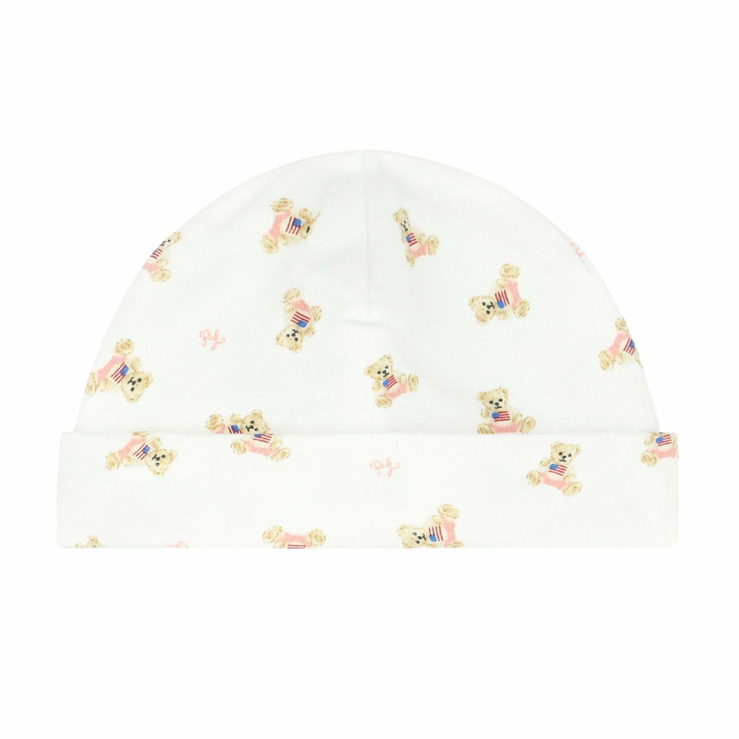 Baby Girls White Printed Hat, 1, hi-res image number null