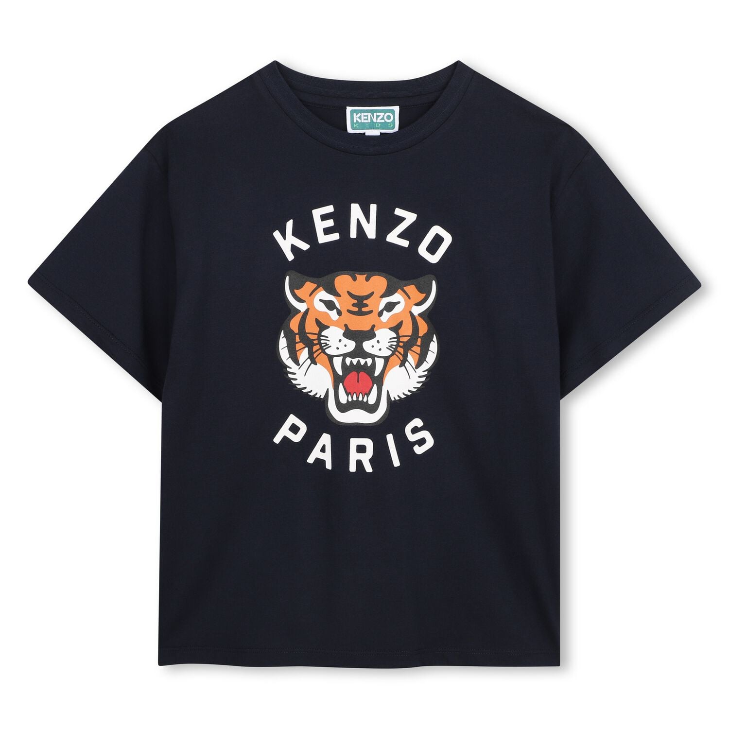 Navy Blue Tiger Logo T-Shirt, 3, hi-res