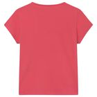 Girls Red Bow T-Shirt, 1, hi-res