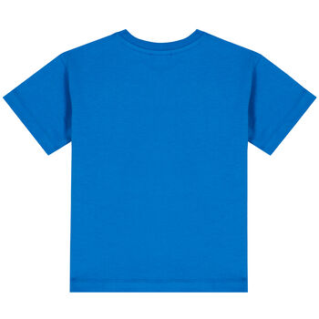 Blue Teddy Bear Logo T-Shirt