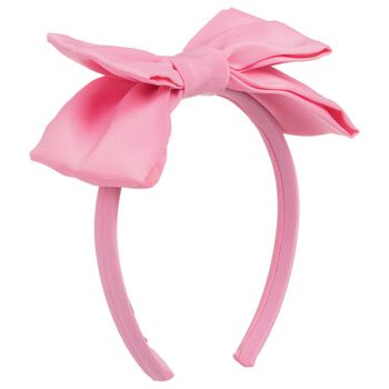 Girls Pink Bow Headband