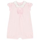 Baby Girls Pink Cotton Rompers ( 2-Pack ), 1, hi-res