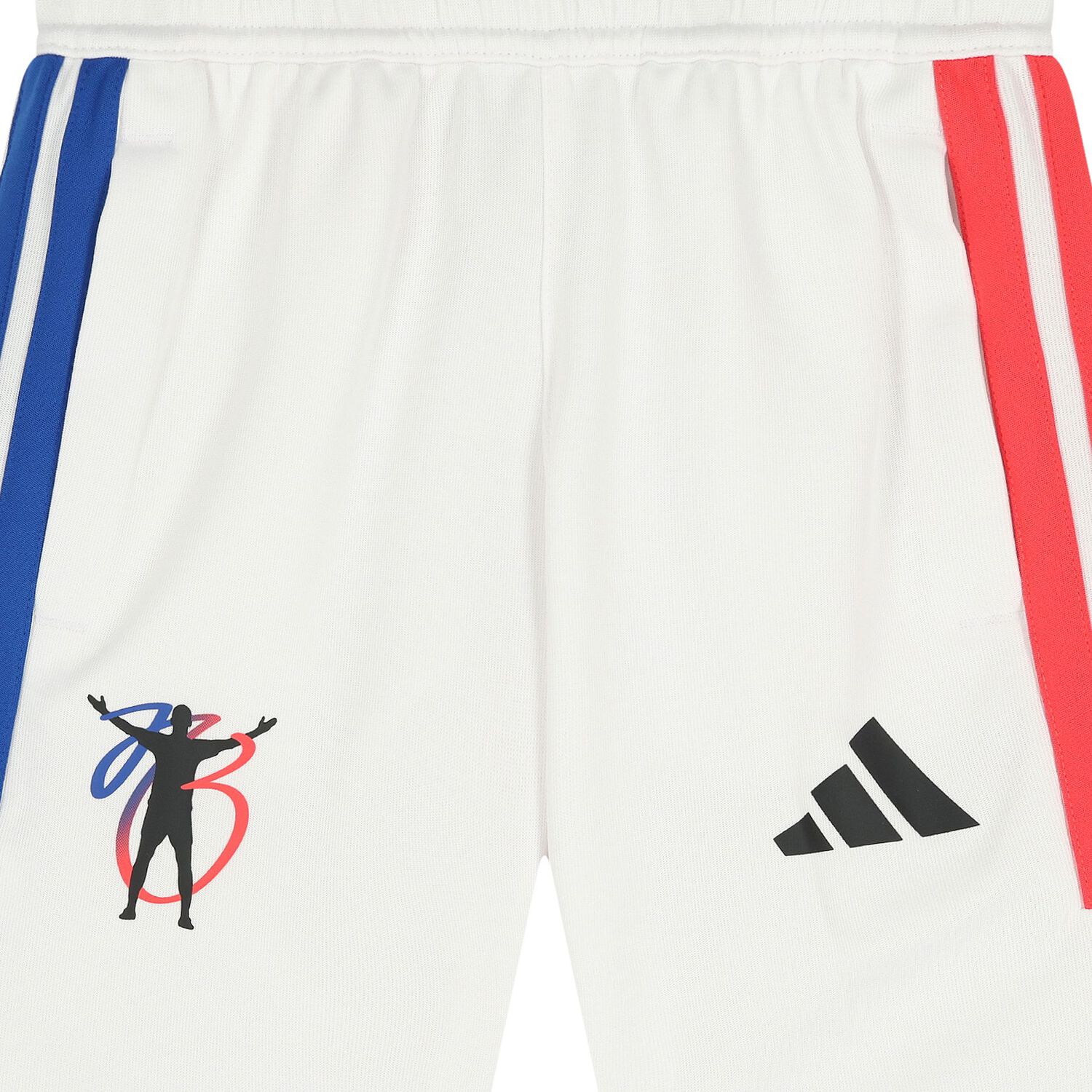 White Jude Bellingham Logo Shorts, 1, hi-res