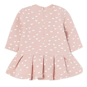 Baby Girls Pink Hearts Dress