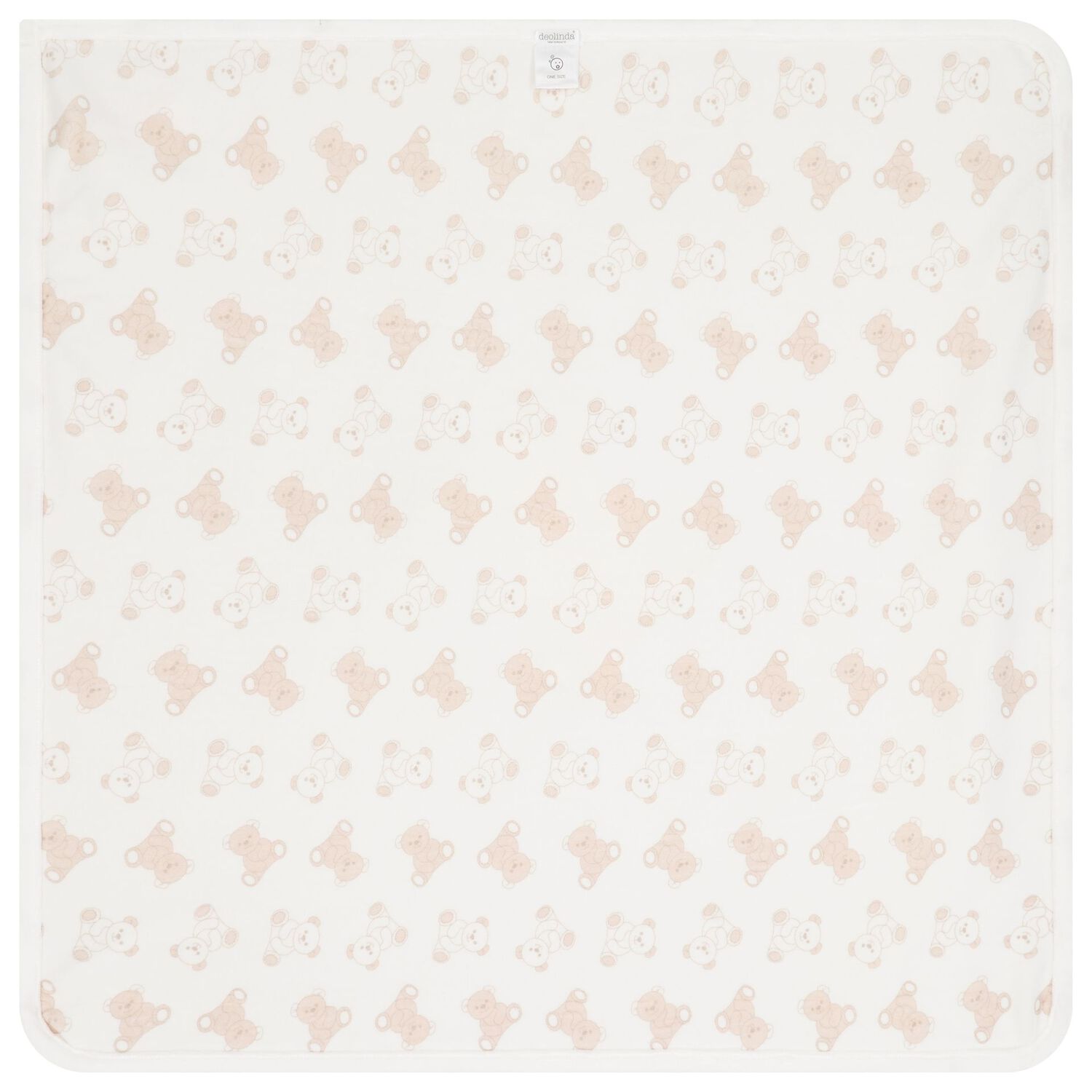 Ivory Teddy Bear Baby Blanket, 1, hi-res