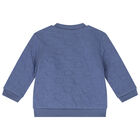 بدلة رياضية زرقاء وعاجية للأولاد الصغار (3 قطع), 1, hi-res