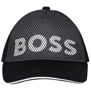 Boys Black Logo Cap