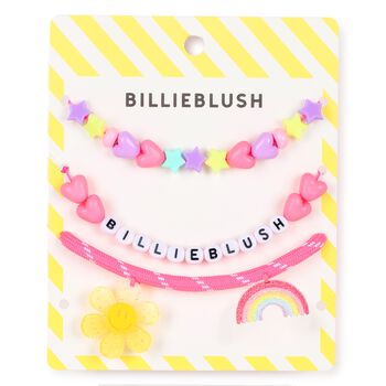 Girls Pink Logo Bracelets ( 3-Pack )