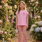 Girls Pink Flower Leggings Set, 3, hi-res