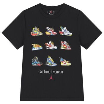 Boys Black Jordan Logo T-Shirt