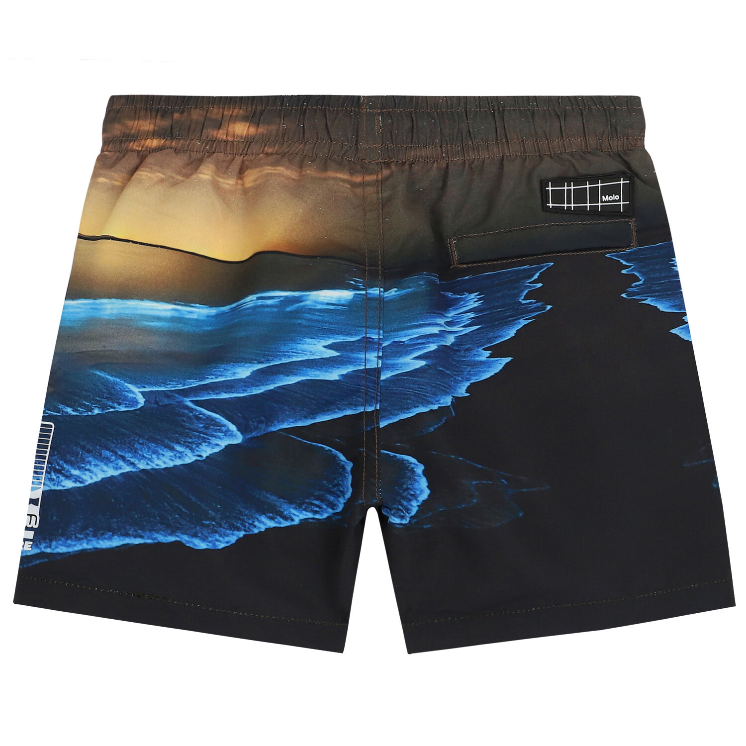 شورت سباحة أولاد باللون الأزرق والأسود, 4, hi-res image number null