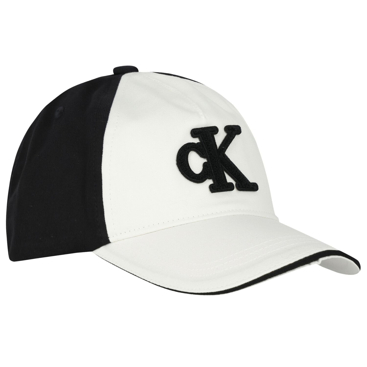 White & Black Logo Cap, 1, hi-res
