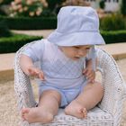 Baby Boys Blue Romper Set, 1, hi-res