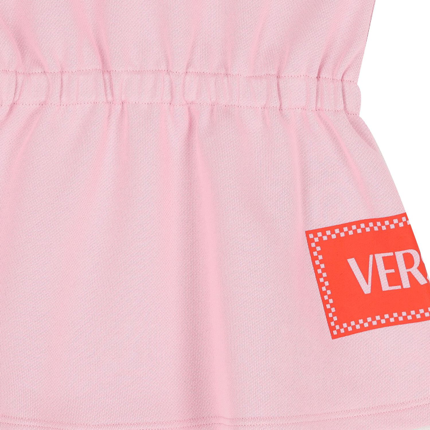 Younger Girls Pink Logo Dress, 1, hi-res