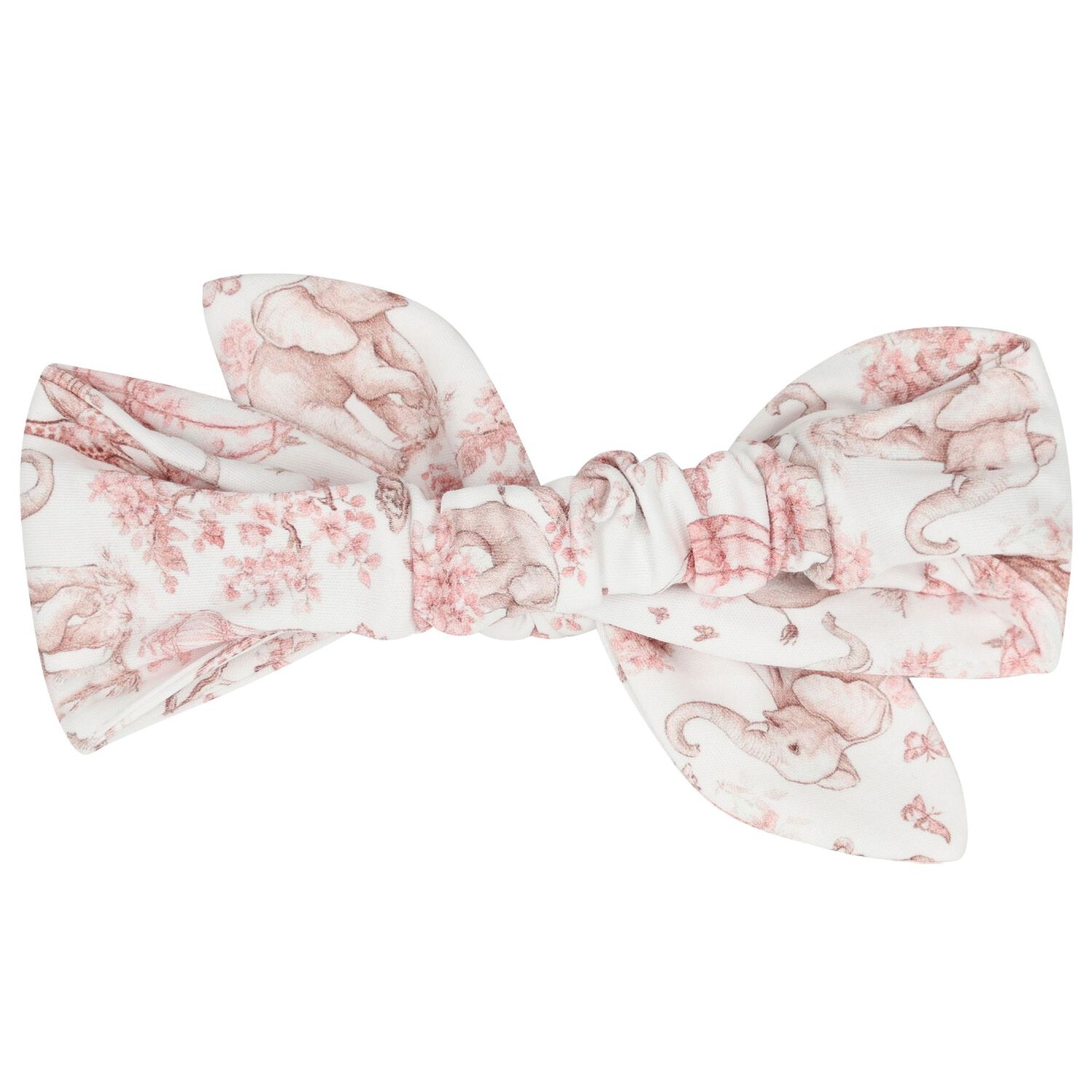 Baby Girls White & Pink Africa Romper & Headband Set  , 1, hi-res