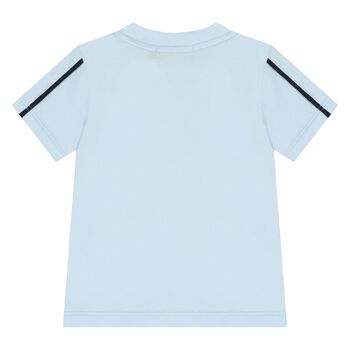 Younger Boys Blue Logo T-Shirt