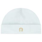 Baby Boys Blue Logo Hat, 2, hi-res