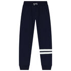 Boys Yellow, Navy Blue & White 3 Piece Tracksuit, 1, hi-res