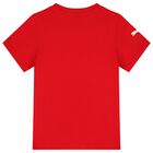 Boys Red Ferrari Logo T-Shirt, 2, hi-res