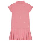 Girls Pink Logo Dress, 1, hi-res