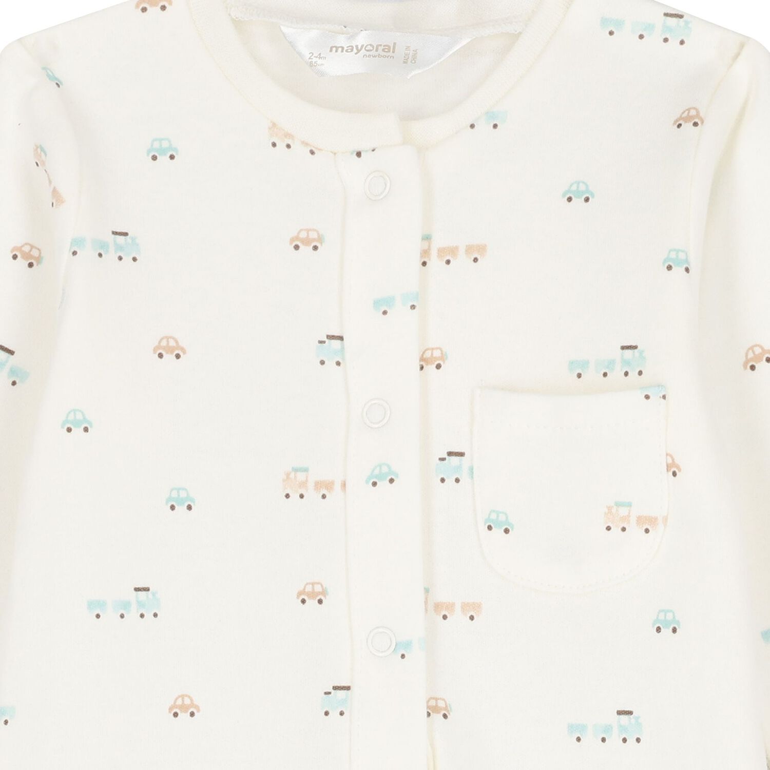 افرول اولاد بطبعه قطار باللون الابيض والاخضر ( 2 قطعه ) , 3, hi-res