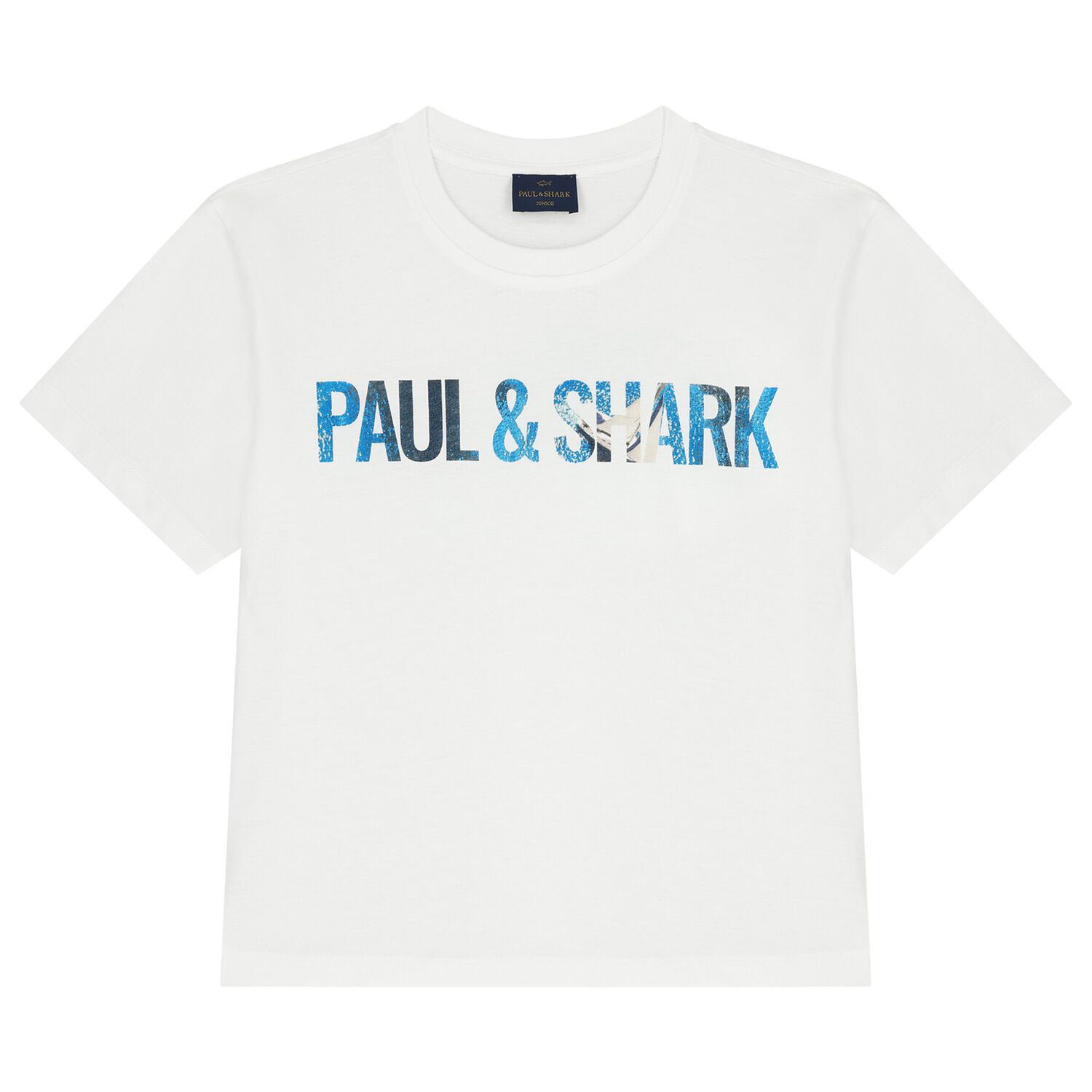 Boys White Logo T-Shirt, 1, hi-res