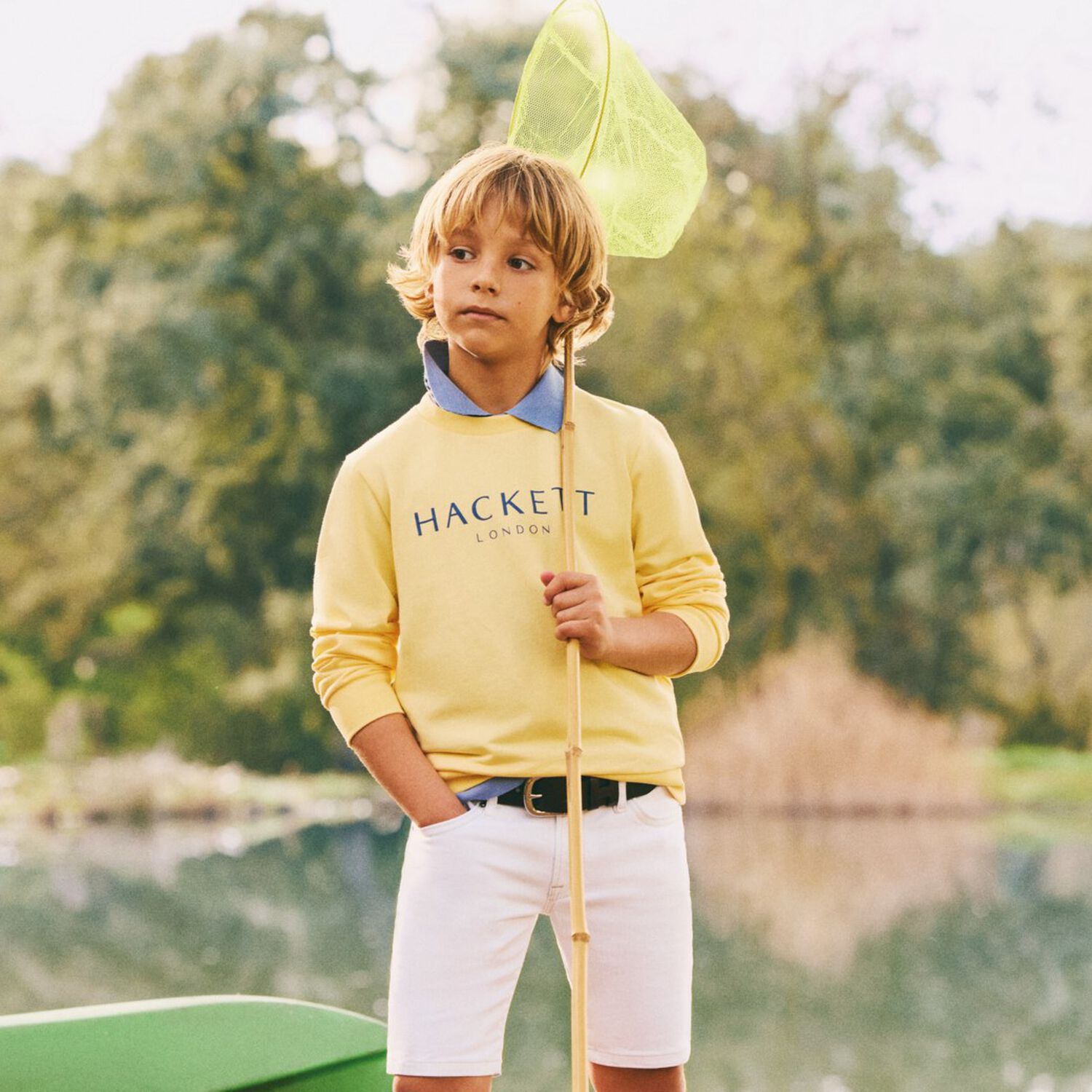 Boys Ivory Logo Shorts, 2, hi-res image number null